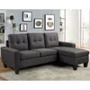 Sillon 3 cuerpos con chaise Herbie - GRIS en Gris, Uruguay | La Cueva Muebles, vista 2 de 14