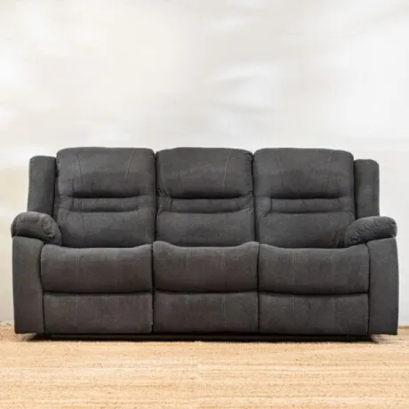 Sillón Reclinable Renno 3 Cuerpos Gris en Gris - Sillones y sofás, Uruguay | Aihaus