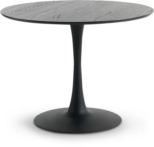Mesa de comedor RINGSTED Ø100 chapa fresno en Negro - Mesas de comedor, Uruguay | JYSK