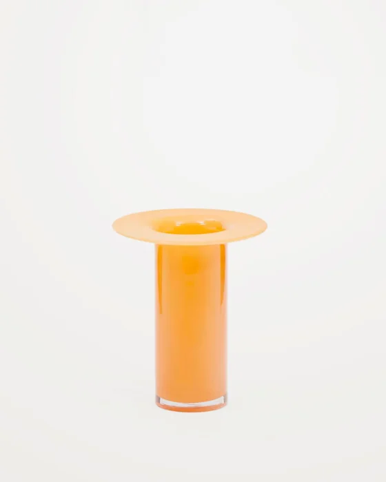 Jarrón Kelse de vidrio naranja 26 cm en Naranja - Jarrones, Uruguay | Kavehome