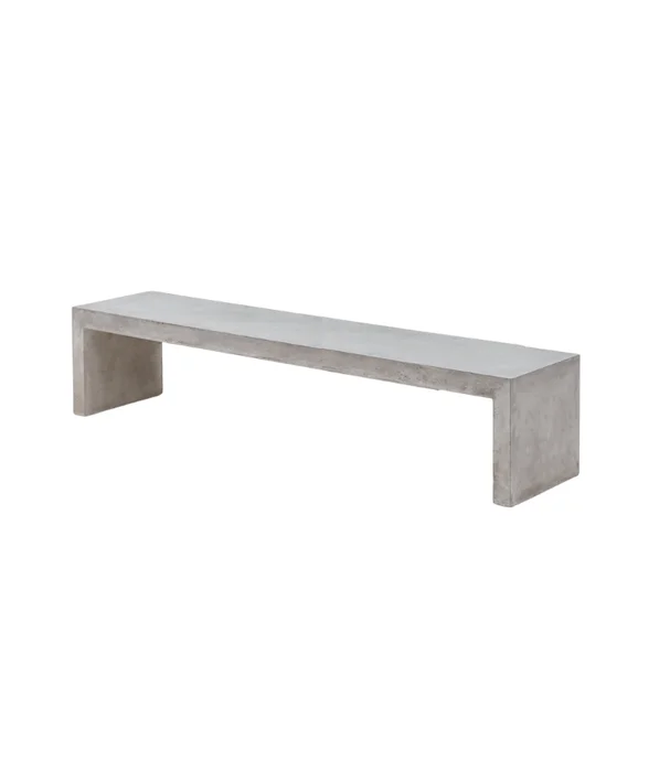 BANCO LARGO CEMENTO 200CM en Gris - Muebles para el exterior, Uruguay | Más Infinito Casa