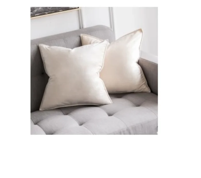 Almohadón Velvet Beige con borde en Beige - Textiles, Uruguay | Finkel