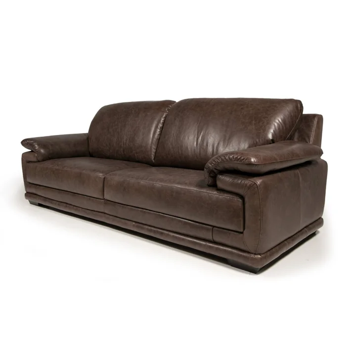 Sofá Space - Cuero Natural - 3 cuerpos - A fabricar en Marrón - Sillones y sofás, Uruguay | NYR, vista 3