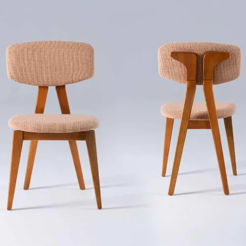Silla Lee en Lino chumbo T 1940/ castaño - Sillas, Uruguay | Casa Brava