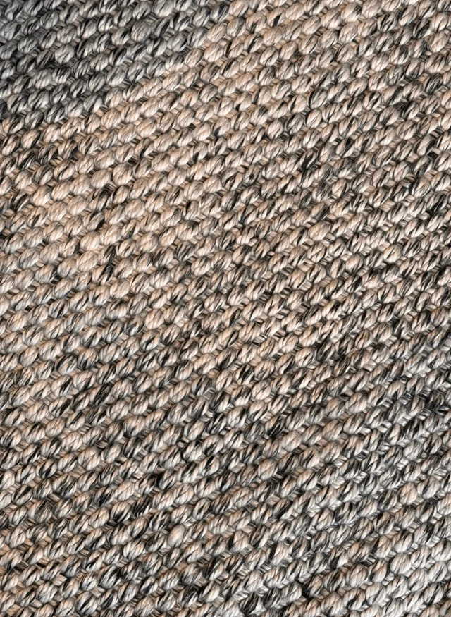 ALFOMBRA IN OUT NUDOS NATURAL/NEGRO  en Multicolor - Textiles, Uruguay | Masinfinito Casa, vista 2