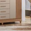 Ropero 6 Puertas 4 Cajones Con Espejo Y Patas Mdp - Roperos y placares, Uruguay | Soy Hogar, vista 6 de 10