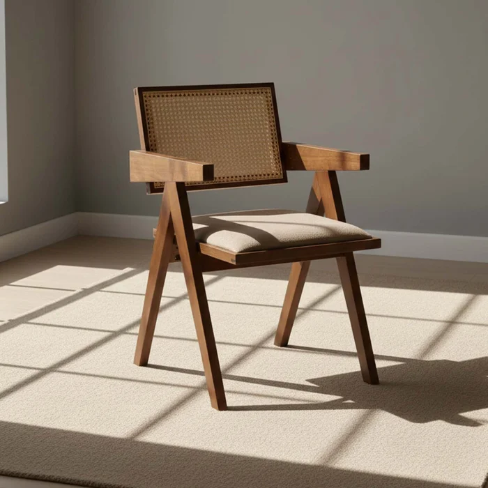 Silla De Comedor Madera-y-tela Marron Inari en Marrón - Sillas, Uruguay | Divino