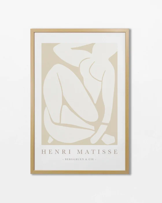 Matisse - White & beige N.01 en Beige - Láminas, Uruguay | La Cuadrería