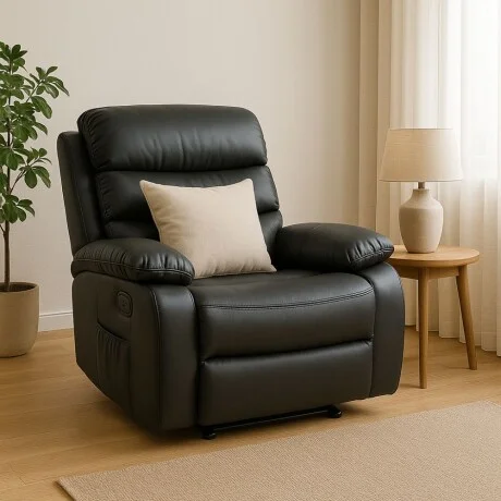 Sillon reclinable 1 cuerpo en Negro - Sillones y sofás, Uruguay | La Cueva Muebles, vista 11