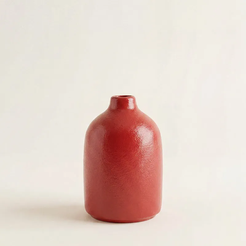 Jarrón Cerámica Pequeño en Rojo - Jarrones, Uruguay | Cabana