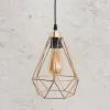 Lámpara de techo jaula dorada Elina en Dorado - Lámparas colgantes, Uruguay | Alta Gracia Deco, vista 1 de 2