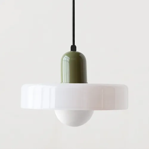 Lámpara de Techo Birka – Verde / Blanco - Lámparas colgantes, Uruguay | Berna home