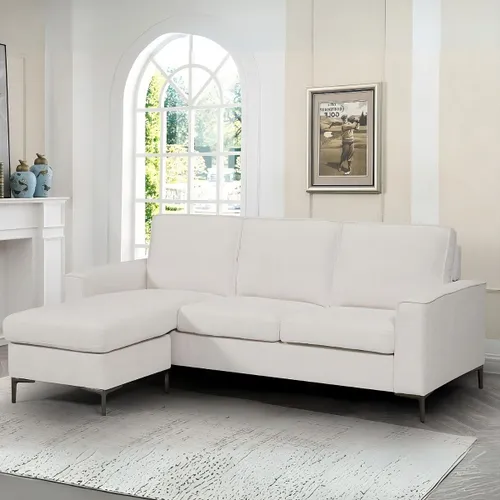 Sofá con chaise SETUP Blanco 3 CUERPOS en Blanco - Sillones y sofás, Uruguay | Viasono