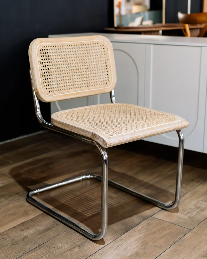 Silla Comedor Bauhaus Madera Natural Y Rattan en Madera natural - Sillas, Uruguay | Berna home, vista 2
