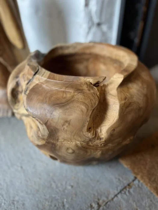 Macetero madera teca Ruang en Madera natural - Decoración, Uruguay | Balihai