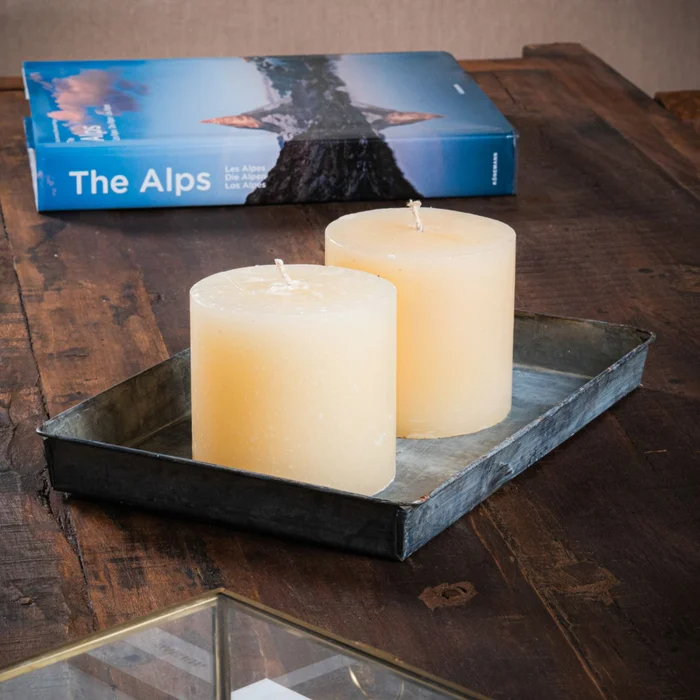 Velón 10x10 en Beige - Velas y Portavelas, Uruguay | Soho Deco