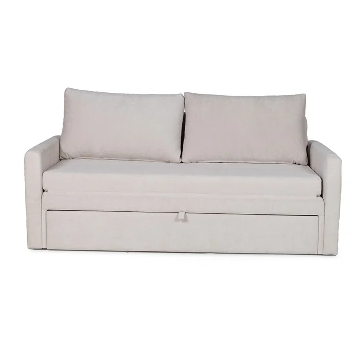 Sofá Cama Wey - Tela Microfibra - Kruger 02-152 (Beige) en Beige - Sillones y sofás, Uruguay | Nyr, vista 5