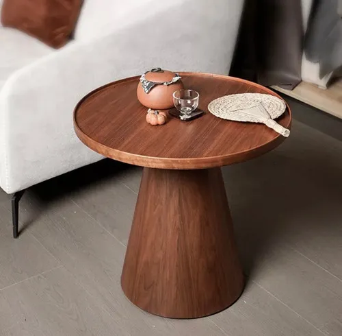 Mesa redonda madera JANA en Madera natural - Mesas de living, Uruguay | Simple Deco