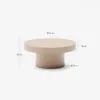 Mesa de centro Aiguablava de cemento - beige Ø 66 cm en Beige - Mesas de living, Uruguay | Kavehome, vista 8 de 8