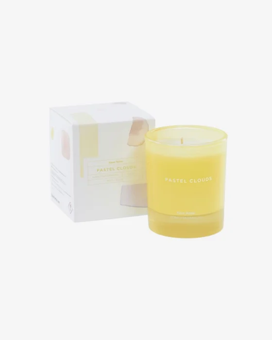 Vela aromática Pastel Clouds 180 gr en Amarillo - Velas y Portavelas, Uruguay | Kavehome