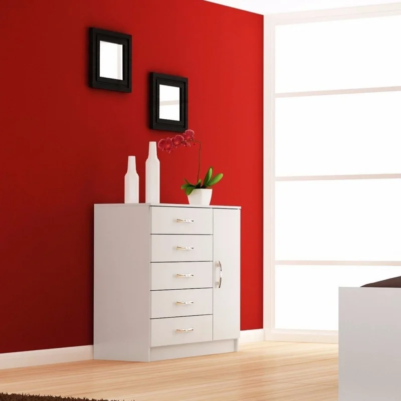 Comodas Cajoneras 5 Cajones 1 Puerta Dormitorio Demo 15d - Cómodas, Uruguay | Soy Hogar, vista 6