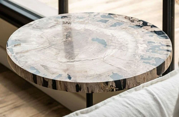 MESA PETRIFICADA TUBIANA - BASE CEMENTO - 45 CM - Mesas de living, Uruguay | La Iberica, vista 7