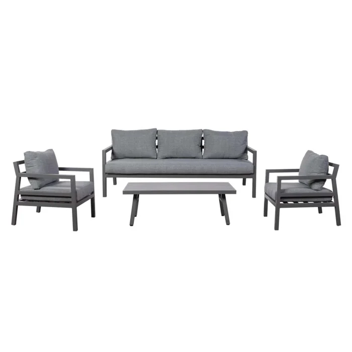 Set De Living Aluminio Gris Portofino en Gris - Muebles para el exterior, Uruguay | Divino, vista 2