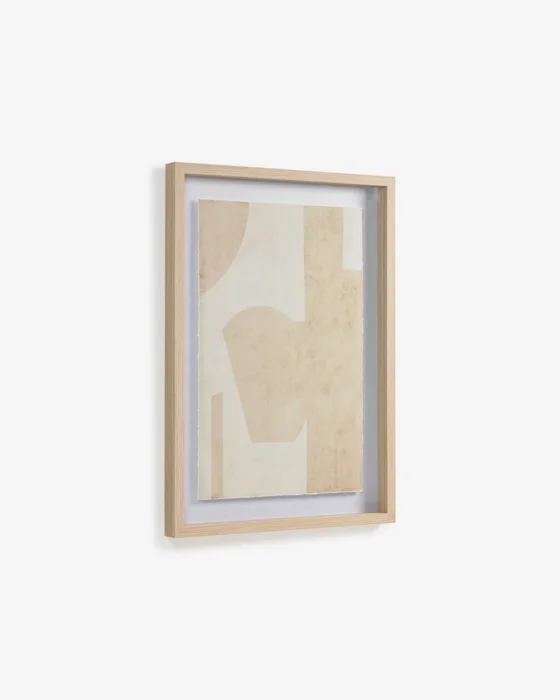 Cuadro Nannete formas geométrica beige 50 x 70 cm en Beige - Decoración de pared, Uruguay | Kavehome