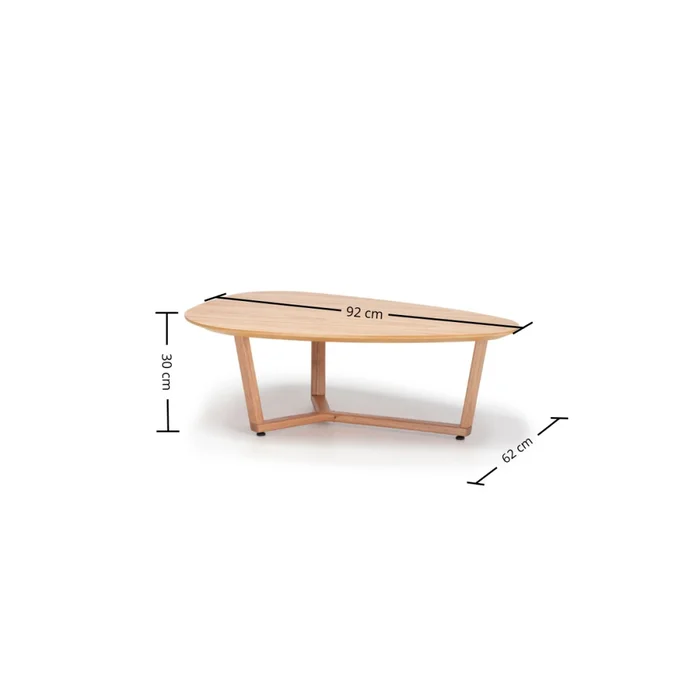 Mesa de Centro Wine - Baja - Madera Natural en Beige - Mesas de living, Uruguay | Nyr, vista 4