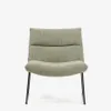 Butaca Asen - de chenilla verde y patas de acero negro FSC 100% en Verde - Butacas, banquetas y puffs, Uruguay | Kavehome, vista 6 de 9