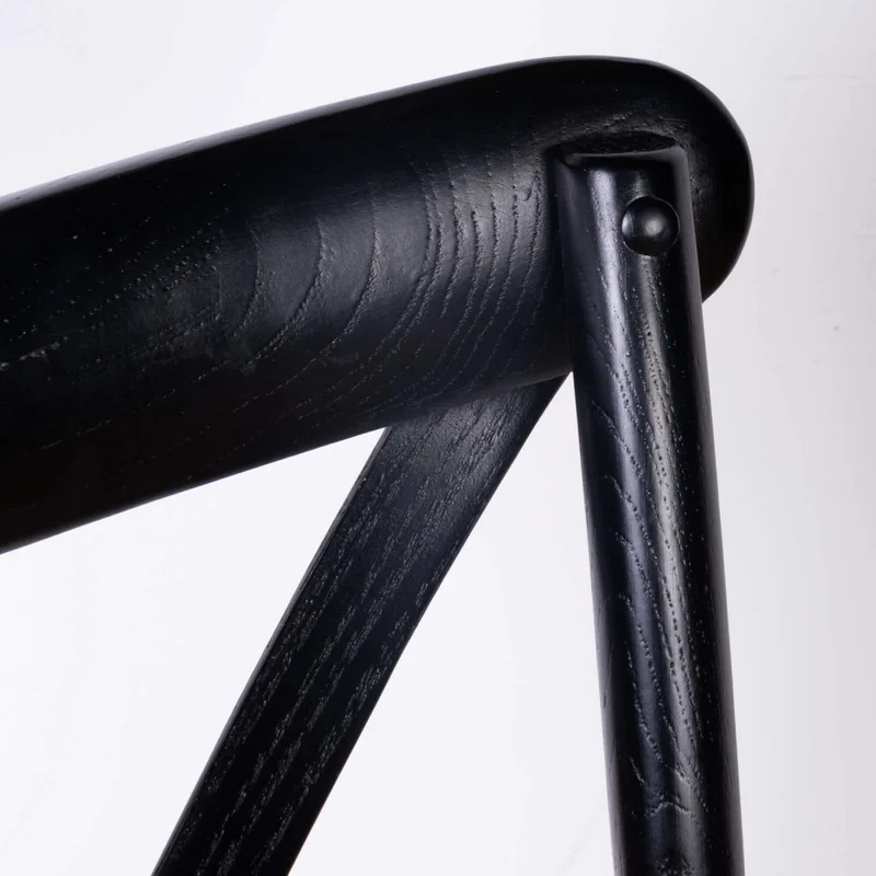 Silla De Comedor Madera Negro Cruceta en Negro - Sillas, Uruguay | Divino, vista 7