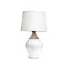 LAMPARA PORCELANA SIMIL MADERA D22x37CM BLANCA en Blanco - Lámparas de mesa, Uruguay | Koz, vista 1 de 4