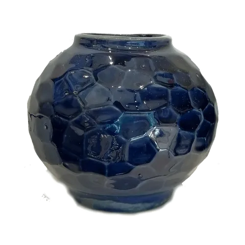 Blue Deco, ball vase en Azul - Jarrones, Uruguay | Tutto Deco