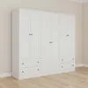 Placard 6 Puertas Mdf Blanco Americano Plus en Blanco - Roperos y placares, Uruguay | Divino, vista 1 de 4