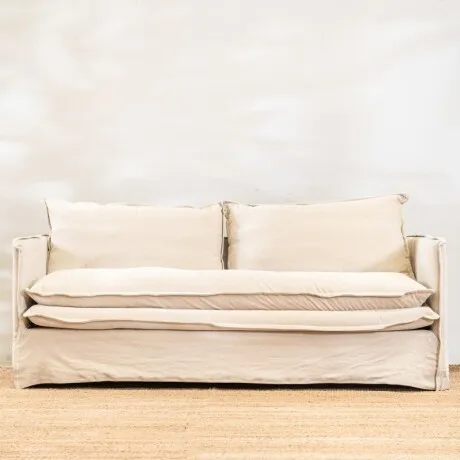 Sillón Manu 3 Cuerpos Beige - Sillones y sofás, Uruguay | Aihaus
