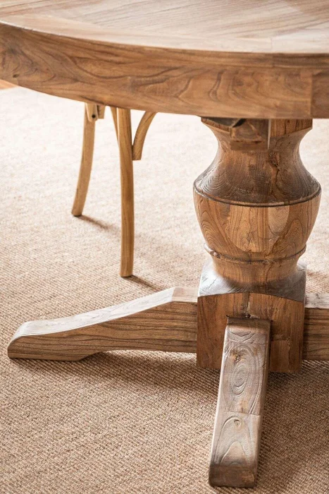 MESA COMEDOR EXTENSIBLE - 1.20 A 1.70 MTS - OLMO en Madera natural - Mesas de comedor, Uruguay | La Iberica, vista 6