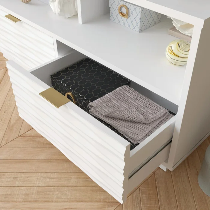 Rack para tv 40" Sauder en Blanco - Muebles para TV, Uruguay | Ecowood, vista 4