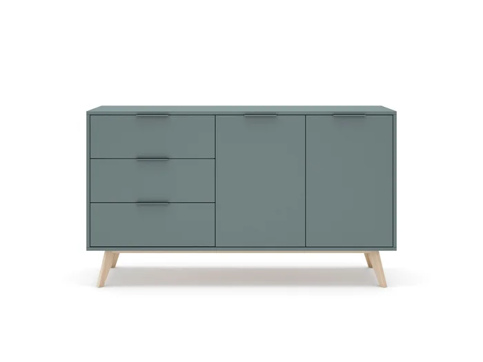 BARGUE?O PISCO 2 PUERTAS 3 CAJ 140 CMS KAKI 9902ZP - Muebles para TV, Uruguay | Rosas Hermanos