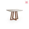 Mesa De Comedor Mdf-y-madera Blanco Bennett en Blanco - Mesas de comedor, Uruguay | Divino, vista 4 de 4
