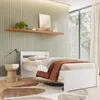 Cama 1 plaza - Unique - Blanca en Blanco - Dormitorio, Uruguay | Rústico Hogar, vista 2 de 3