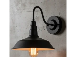 Lámpara de pared de hierro E27 Negra en Negro, Uruguay | Que Sal Muebleria, vista 3