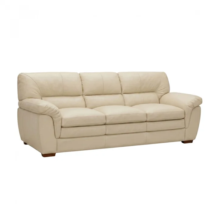 Sillon Livintus 3 Cuerpos Cuero Natural - Hielo en Beige - Sillones y sofás, Uruguay | Rústico Hogar, vista 2