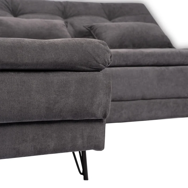 Sillón Cama con Chaise Izquierdo y derecho - Vértice - Gris en Gris - Sillones y sofás, Uruguay | Ecowood, vista 4