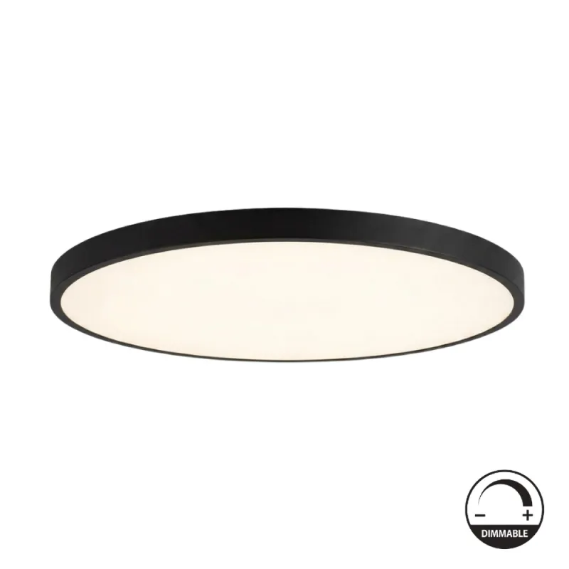 Panel LED Merlina Negro Ø60CM 48W en Negro - Lámparas colgantes, Uruguay | Serlux