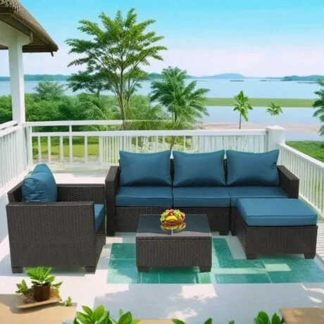 Juego de jardin Manhattan - Turquesa en Negro - Muebles para el exterior, Uruguay | La Cueva Muebles, vista 15