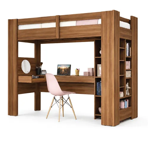 Cama Escritorio Moderno en Jatobá - Dormitorio, Uruguay | Muebles Express