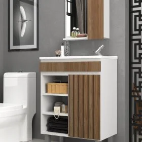 Mueble De Baño 3 Estantes 2 Puertas - Muebles, Uruguay | Soy Hogar, vista 2