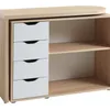 Escritorio LANGAGER 41-107x107-165 gir color roble nat en Roble/blanco - Escritorios y sillas de escritorio, Uruguay | JYSK, vista 2 de 5