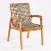 SILLA TRACO C/BRAZO CUERDA RAMI 56x62x85CM JATOBA - Muebles para el exterior, Uruguay | Vinibel, vista 1 de 5