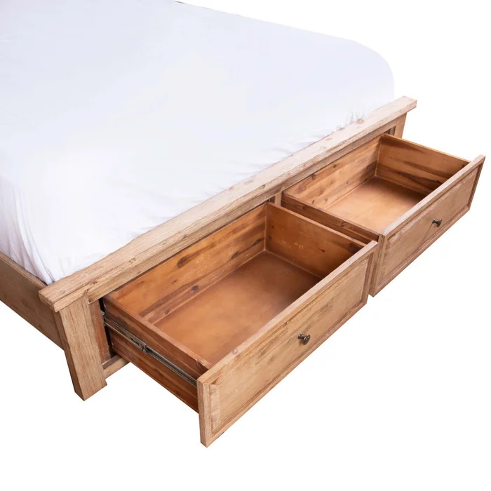 Cama C/ Cajones King Madera-acacia Natural-beige Westport en Madera natural - Dormitorio, Uruguay | Divino, vista 10
